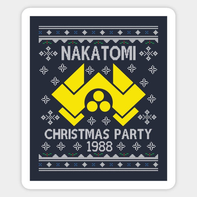 Die Hard Nakatomi Christmas Party Knit 1988 Sticker by Nova5